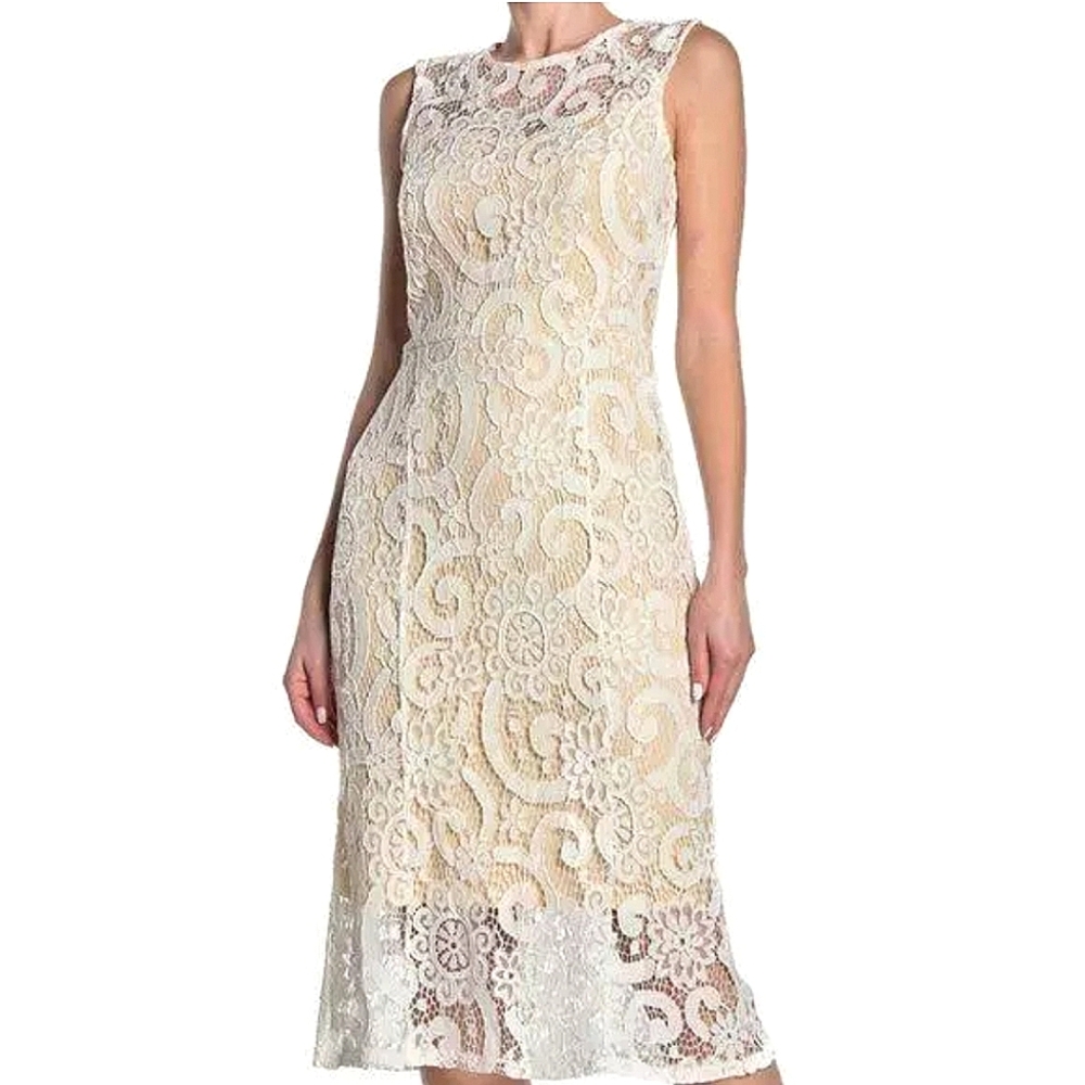 *SOLD* NWT TASH + SOPHIE | Lace Cutout Dress - Picture 1 of 6